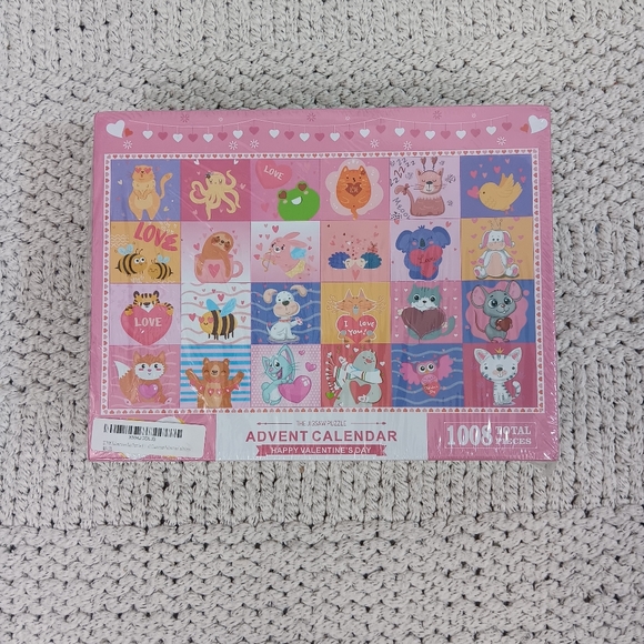 Valentine's Day Cute Advent Calendar Countdown Puzzle - Picture 2 of 4